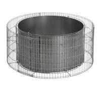 bellissa Kit d'échafaudage gabion pour brasero - Échafaudage en gabion à remplir pour les zones de barbecue ouvertes - Emboîtable, résistant aux intempéries et à la chaleur - Idéal pour le jardin et