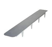 bellissa Lot de 2 bordures de pelouse galvanisées pour robot tondeuse - 80,1 x 12 cm - Longueur totale utile : environ 1,54 m