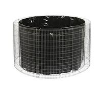 bellissa Parterre surélevé Rond en Gabion - 95569 - jardinière Ronde en Cage à Pierre - kit de Construction, Film de séparation Inclus - diamètre 146/126 cm, Hauteur 80 cm