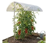 bellissa - Toit pour tomates réglable en hauteur de 125-185 cm en tissu aluminium - Toit de protection pour plantes sans plastique pour tomates, concombres, haricots - Couverture contre les fortes