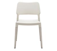 Belloch chaise d'extérieur blanche avec pieds en aluminium Santa & Cole - BESFA07