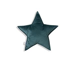 Bellochi Coussin Décoratif avec Rembourrage Hypoallergénique - Coussin Decoratif Velours - Oreiller Enfant en Forme de Étoile - Vert