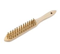Bellota 50801-4 - Brosse Métallique avec Manche en Bois - Outil Manuel pour Enlever Peintures, Vernis, Rouilles - Avec Fil en Acier Laitonné Droit