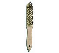Bellota 50801-5 - Brosse Métallique avec Manche en Bois - Outil Manuel pour Enlever Peintures, Vernis, Rouilles - Avec Fil en Acier Laitonné Droit