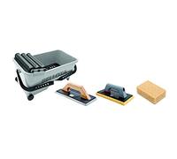 Bellota 58003KIT - Kit Bac de Nettoyage Professionnel avec Accessoires pour Travaux de Carrelage - Comprend 1 Taloche en Caoutchouc Mixte 5898B, 1 Taloche avec Eponge 5888 et 1 Eponge CS21875
