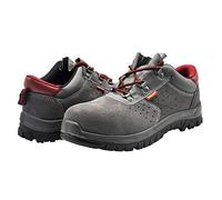 Bellota 72305-39 S1P - Chaussures de Sécurité Classic S1P pour Homme et Femme en Cuir Fendu Respirant et Collier de Cheville Rembourré, Semelle Intérieure Anti Perforation et Bouts en Métal, Gris, Taille 39