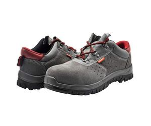 Bellota 72305-45 S1P - Chaussures de Sécurité Classic S1P pour Homme et Femme en Cuir Fendu Respirant et Collier de Cheville Rembourré, Semelle Intérieure Anti Perforation et Bouts en Métal, Gris, Taille 45