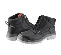 Bellota 72307NJS3 - Bottes de sécurité Comp+ Noir S3 Homme et Femme en Cuir Hydrofugé Lisse, Rembourré et avec Zones Renforcées Anti-abrasion, Noir, 44 EU X-Ancho