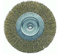 Bellota - Brosse de bricolage circulaire en acier laitonné. Fil de fer ondulé, 100 mm