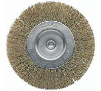 Bellota - Brosse de bricolage circulaire en acier laitonné. Fil de fer ondulé (Lot de 5)