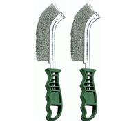 Bellota - Brosse manuelle étroite en inox. Fil de fer ondulé (Lot de 2)