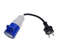 Bellson Adaptateur CEE Schuko vers prise CEE 230 V 16 A pour camping et camping-car