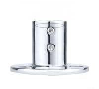 Belnotelt Support de tube rond en acier inoxydable de qualité marine, support de tuyau poli miroir de qualité 316 pour rampe de pont de yacht et main courante de bateau, convient aux tubes de 22 mm à
