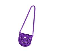 BELOWSYALER Pochette à bandoulière pour verre à vin avec sac à gobelet en crochet et sangle pour festivals, pique-niques, excursions à la plage, sorties, sac à bandoulière, pochette à gobelet