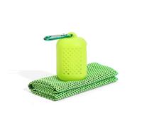 BELOWSYALER Serviette de refroidissement pour les entraînements, les voyages, les sports de plein air, les voyages, la serviette à séchage rapide avec boîte en silicone