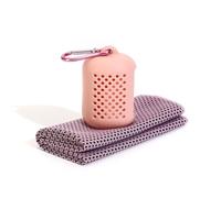 BELOWSYALER Serviette de refroidissement pour les entraînements, les voyages, les sports de plein air, les voyages, la serviette à séchage rapide avec boîte en silicone