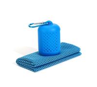 BELOWSYALER Serviette de refroidissement pour les entraînements, les voyages, les sports de plein air, les voyages, la serviette à séchage rapide avec boîte en silicone