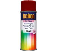 belton SpectRAL RAL 3002 Spray de peinture rouge carmin brillant 400 ml - Qualité professionnelle