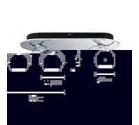 Beluga Applique murale/Plafonnier Double Blanc Opale