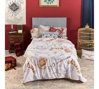 BELUM Housse de couette Harry Potter Modèle Hedwig Housse de couette avec boutons Housse de couette 100% coton Housse de couette de qualité supérieure Housse de couette (lit de 90 (155 x