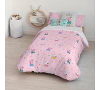 BELUM | Housse de couette Peppa Pig | Housse de couette modèle Awesome | Housse de couette avec boutons | Housse de couette 100% coton | Housse de couette (lit de 120 (200 x 200 cm)