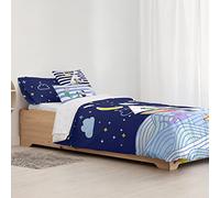 BELUM - Housse de couette Peppa Pig - Housse de couette modèle Sea - Housse de couette avec boutons - Housse de couette 100% coton - Housse de couette (lit de 105 (180 x 240 cm)