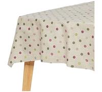 BELUM Nappe en résine 100% Coton Bio XL Taille 180 x 180 cm | Nappe en résine Anti-Taches | Grande Nappe pour Table rectangulaire | Nappe Non Toile cirée, Bunt