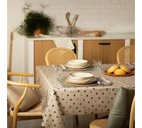 BELUM Nappe en résine 100% Coton Biologique XL Taille 180 x 300 cm | Nappe en résine Anti-Taches | Grande Nappe pour Table rectangulaire | Nappe sans Toile cirée