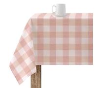 BELUM Nappe en résine Anti-Taches 550-11, Nappe à Carreaux Vichy Taille 100 x 155 cm, Nappe Anti-Taches Non Toile cirée, Nappe Vichy Rose, Nappe Tissu 100% Coton Biologique
