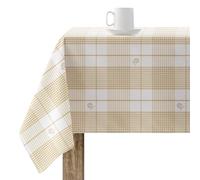 BELUM Nappe en résine anti-taches Masterchef Taille : 250 x 140 cm Modèle : 0400-8 Tissu : 100% coton - Nappe non-toile cirée toucher coton très doux - Nappe imperméable à l'eau répulsif liquide