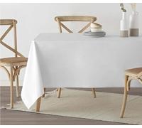 BELUM | Nappe en résine Anti-Taches XL Taille : 100 x 180 Modèle : Blanc, Nappe XL Tissu 100% Coton résiné Anti-Taches (Tacte Non plastifié).