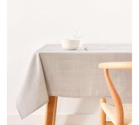 BELUM | Nappe XL 200 x 180 cm résine 100% Coton Bio ; Nappe résine Non Toile ; Grande Nappe pour Table rectangulaire, Nappe sans rigidité, Nappe imperméable