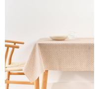 BELUM | Nappe XL 300 x 140 cm Anti-Taches 100% Coton résiné, Nappe Non cirée au Toucher Coton, Nappe imperméable, Nappe Anti-Taches répulsif liquides