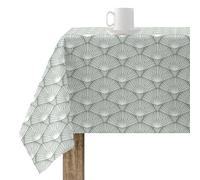 BELUM Nappe XL Anti-Taches 100% Coton résiné, Nappe Non Toile cirée, Nappe Tactile Coton, Nappe imperméable, Nappe Anti-Taches répulsif Liquide Vert 100 x 300