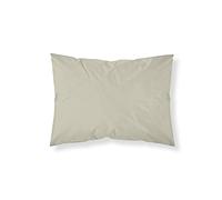 BELUM | Taie d'oreiller | Taie d'oreiller en Coton | Taie d'oreiller Douce | Taie d'oreiller Unie | Taie d'oreiller de qualité | Taie d'oreiller (Taupe 50 x 80 cm)
