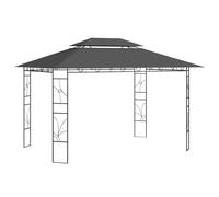 Belvédère 4x3x2,7 m Taupe 160 g/m² Tonnelle Pavillon Chapiteau Jardin vidaXL
