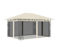 vidaXL Pavillon avec moustiquaire 3x3x2,73 m Crème 180 g/m