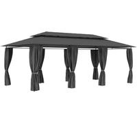 Belvédère avec rideaux 600x298x270 cm Anthracite
