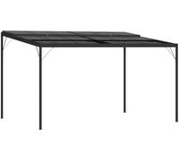 Belvédère avec toit Anthracite 4x3x2,5 m Aluminium et acier