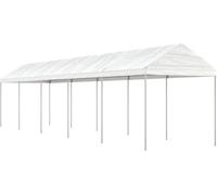 Belvédère avec toit blanc 11,15x2,28x2,69 m polyéthylène
