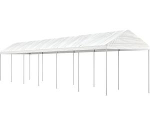 Belvédère avec toit blanc 13,38x2,28x2,69 m polyéthylène