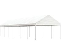Belvédère avec toit blanc 13,38x4,08x3,22 m polyéthylène