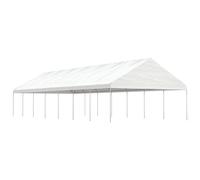 Belvédère avec toit blanc 15,61x5,88x3,75 m polyéthylène