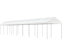 Belvédère avec toit blanc 17,84x2,28x2,69 m polyéthylène