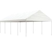 Belvédère avec toit blanc 8,92x4,08x3,22 m polyéthylène