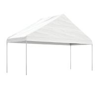 vidaXL Pavillon avec toit blanc 5,88x2,23x3,75 m Polyéthylène