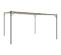 vidaXL Pavillon Beige 4x4 m 180 g/m² tissu et acier