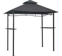 Belvédère de barbecue 240x150x255 cm Anthracite Acier
