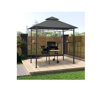 Belvédère de barbecue 240x150x255 cm Anthracite Acier