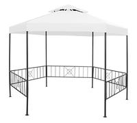 vidaXL Pavillon de jardin 323x275x265 cm Blanc 180 g/m
